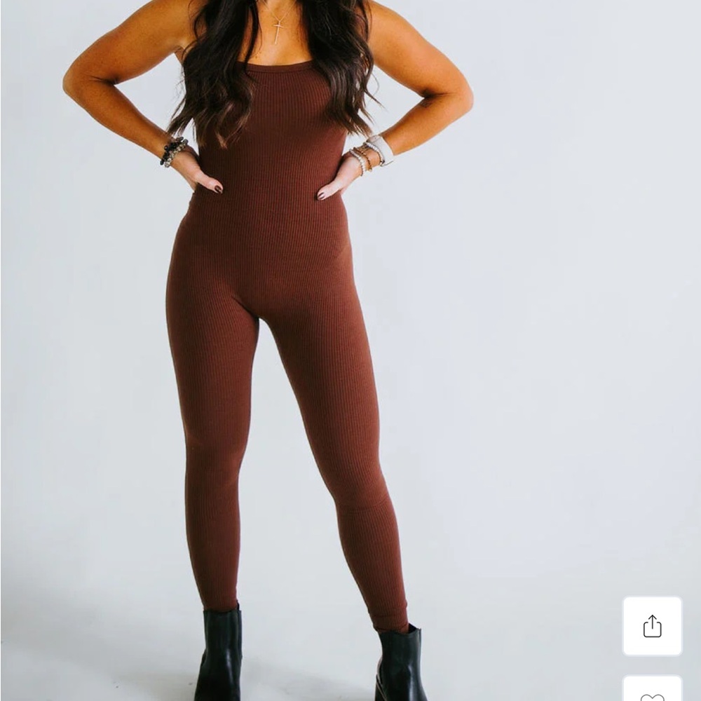 Elegant Brown Sleeveless Jumpsuit